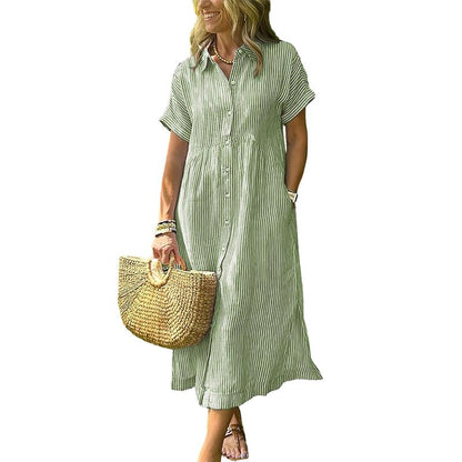 Luvira™ Striped Midi Dress