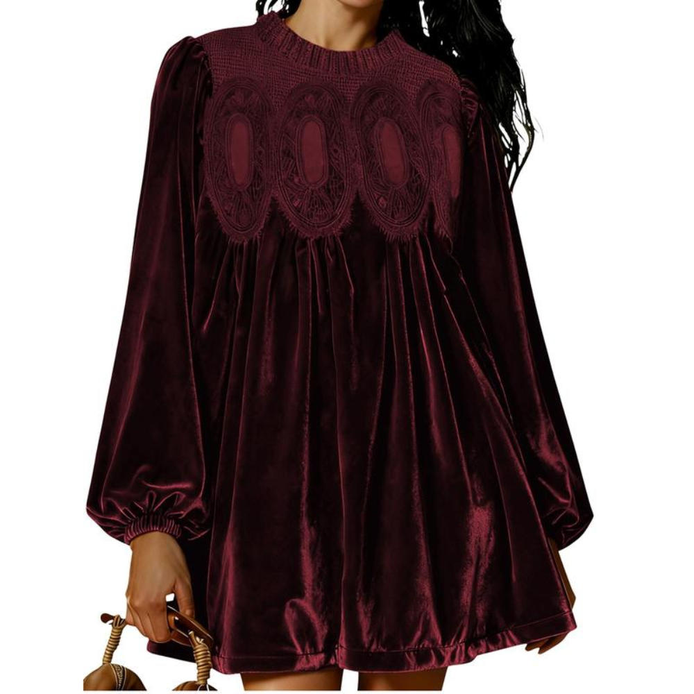 Luvira™ Velvet Lace Dress