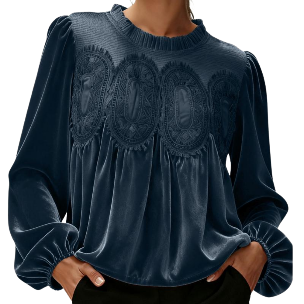 Luvira™ Velvet Lace Blouse