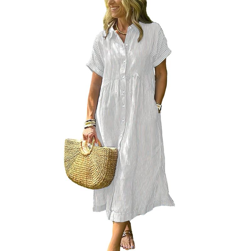 Luvira™ Striped Midi Dress