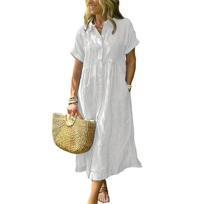 Luvira™ Striped Midi Dress