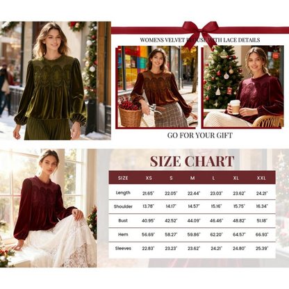 Luvira™ Velvet Lace Blouse