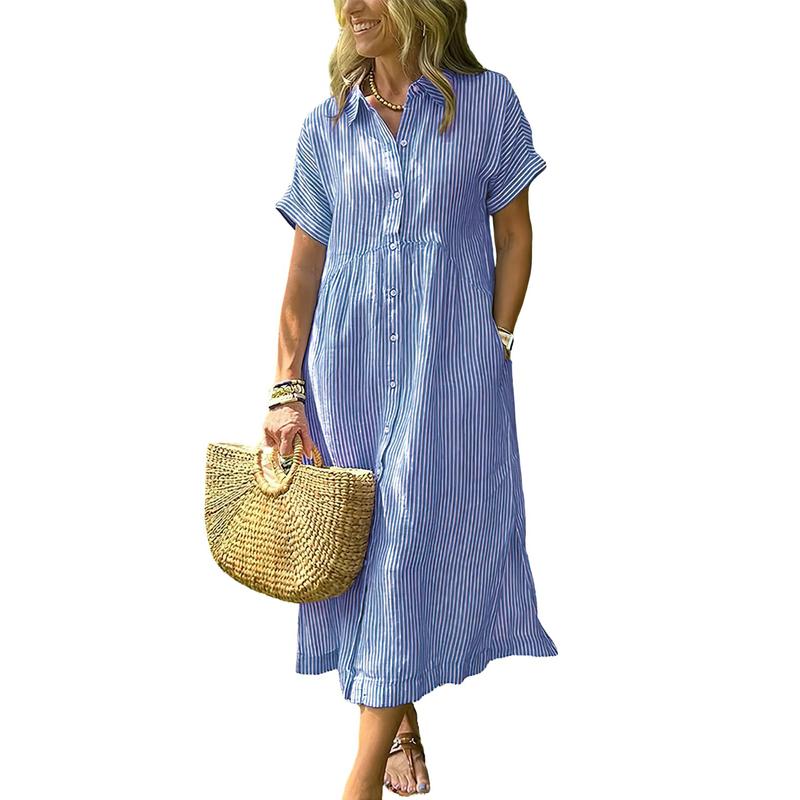 Luvira™ Striped Midi Dress
