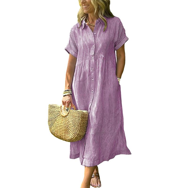 Luvira™ Striped Midi Dress