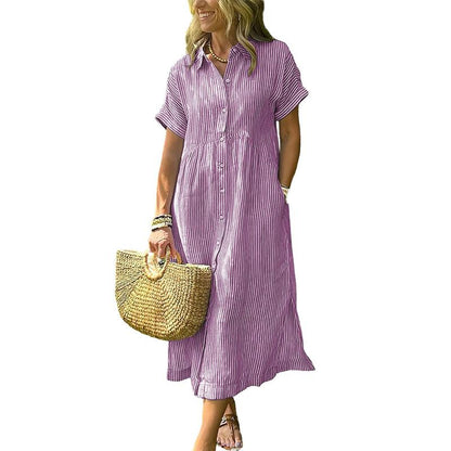 Luvira™ Striped Midi Dress