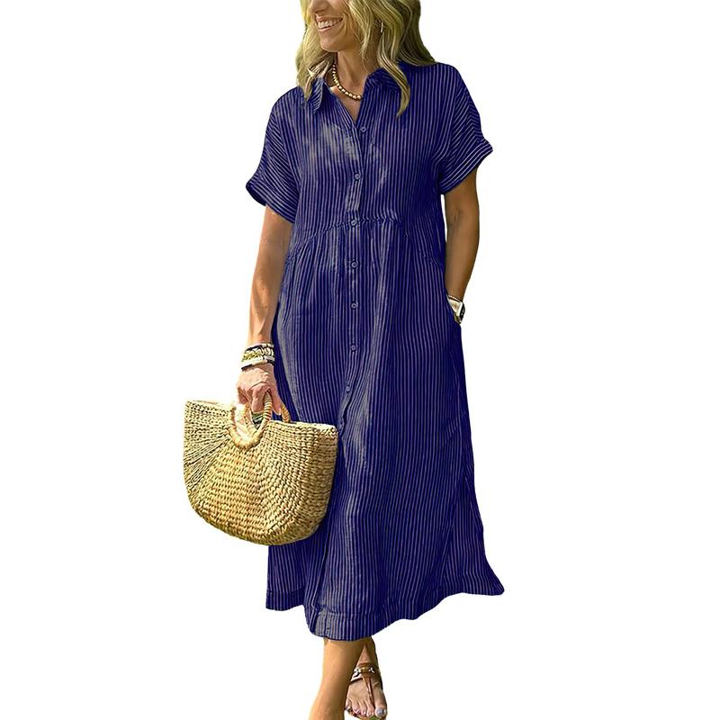 Luvira™ Striped Midi Dress