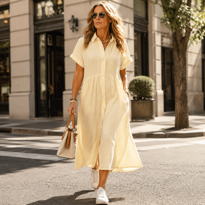 Luvira™ Striped Midi Dress