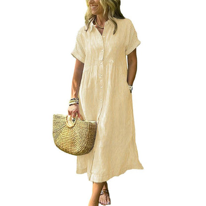 Luvira™ Striped Midi Dress