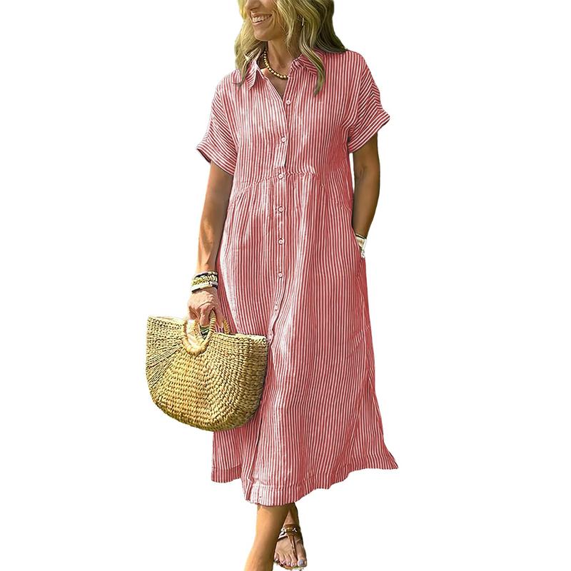 Luvira™ Striped Midi Dress