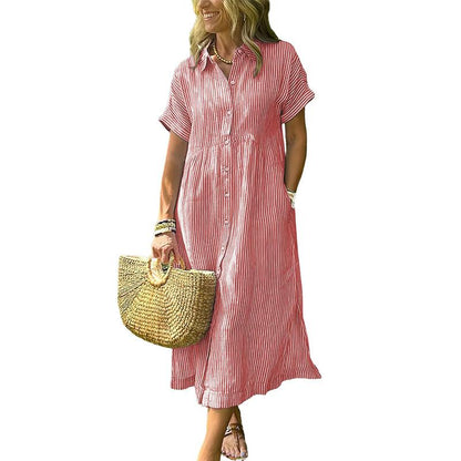 Luvira™ Striped Midi Dress