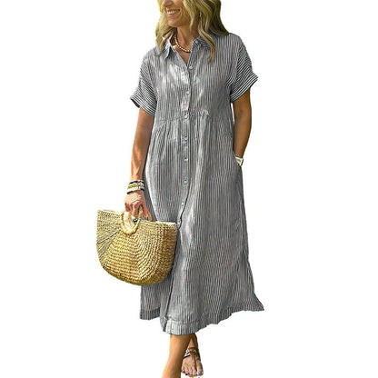 Luvira™ Striped Midi Dress